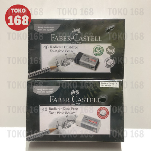 FABER CASTELL Penghapus/Eraser Hitam/Putih Kecil