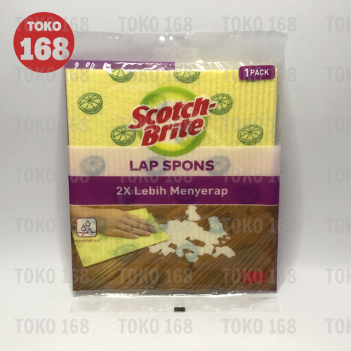 3M Scotch Brite Kain Lap Spons 1 Pcs Meja Dapur Lantai ID-821 (PAK)