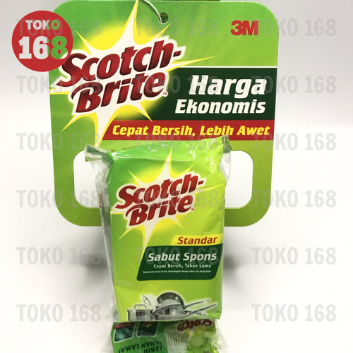 3M Scotch Brite Sabut Spons Cuci Piring Basic ID-T36N