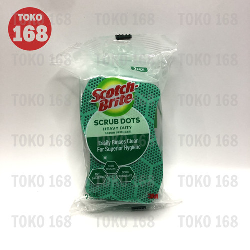 3M Scotch Brite Scrub Dots Daya Gosok Kuat Isi 2 Pcs SD-HD-PK2 (PAK)