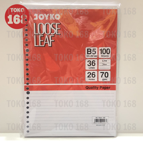 JOYKO Loose Leaf/ Kertas Binder B5 (PAK)