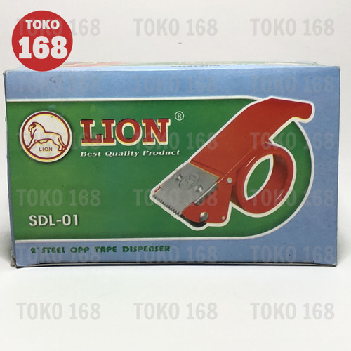 LION Tape Dispenser / Tape Cutter/Pemotong Lakban Besi SDL-01 (PCS)