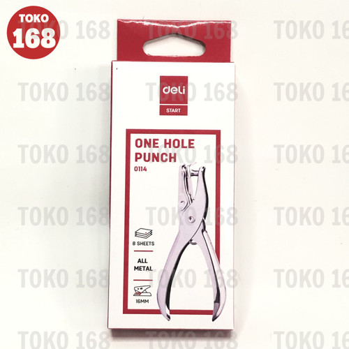 DELI One Punch Hole/ Pembolong Satu Lubang 6 Mm 0114 (PCS)