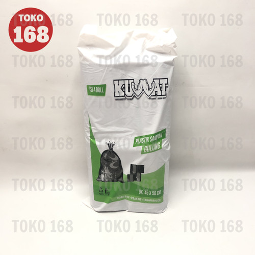 KUWAT Plastik Sampah Rol/ Garbage Bag Roll 4ROL 45 x 50 Cm(PAK)