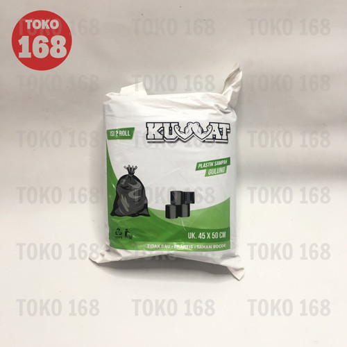 KUWAT Plastik Sampah Rol/ Garbage Bag Roll 500gr 45x50 (2roll) (PAK)