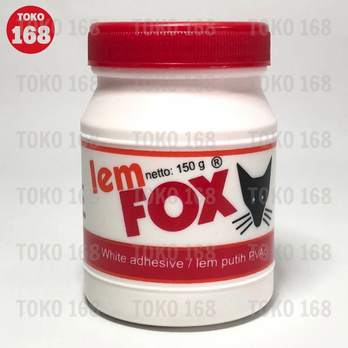 FOX White Adhesive / Lem Putih PVAc 150gr (BOTOL)