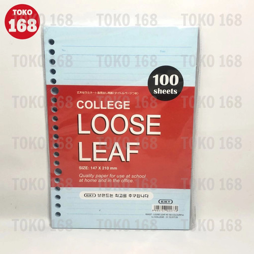 KIKY Loose Leaf / Isi Kertas File Binder A5 Warna (PAK)