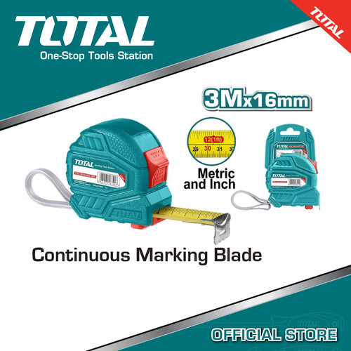 TOTAL METERAN 3M/STEEL MEASURING TAPE - TMT126331