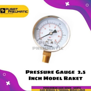 Manometer Pressure Gauge 2.5 Inch Stainless Steel 10 Bar