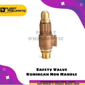 1" Safety Valve Kuningan Non Handle 10 Bar Size 1 Inch