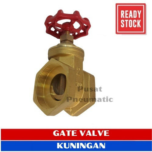 2" Stop Kran Gate Valve Kuningan / Gate Valve Kuningan Size 2 Inch