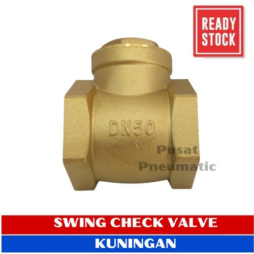 1 1/2" Swing Check Valve Kuningan Klep Tabok Size 1 1/2 Inch