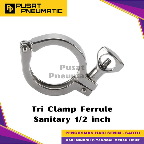 1/2" Tri Clamp Ferrule Sanitary Stainless Steel 304 1/2 inch