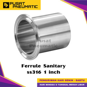 1" Ferrule Sanitary Foodgrade Stainless Steel 316 1 inch