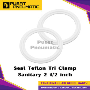 2 1/2" Gasket Seal Teflon PTFE Tri Clamp Ferrule Sanitary 2 1/2 inch