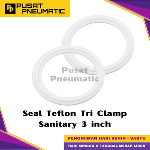 3" Gasket Seal Teflon PTFE Tri Clamp Ferrule Sanitary 3 inch