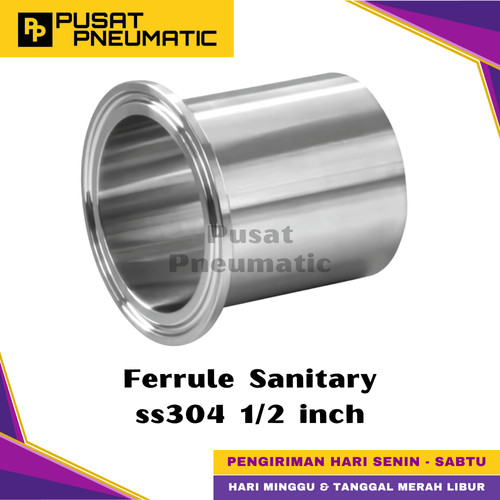 1/2" Ferrule Sanitary Foodgrade Stainless Steel 304 1/2 inch