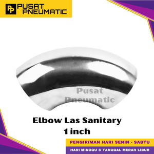 1" Elbow Las Weld End Sanitary Stainless Steel 316L 1 Inch