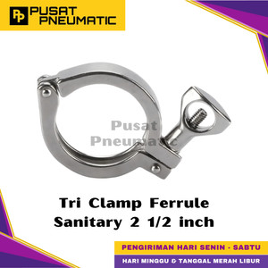 2 1/2" Tri Clamp Ferrule Sanitary Stainless Steel 304 2 1/2 inch