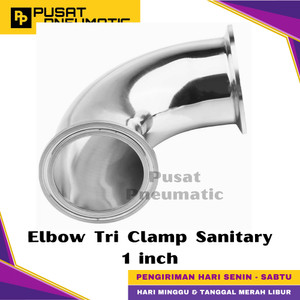 1" Elbow Tri Clamp Sanitary Stainless Steel 316L 1 Inch