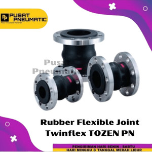 6" Rubber Flexible Joint Twinflex TOZEN PN 16 Size 6 Inch