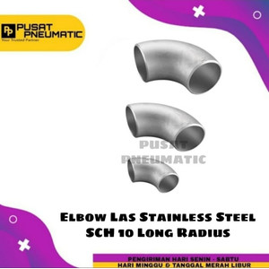 4" Elbow Las Stainless Steel SCH 10 SS 304 Long Radius 4 Inch