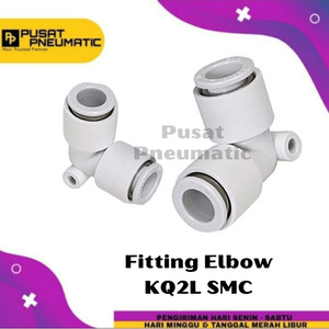 KQ2L 04-00 Fitting Elbow Slip Lock Selang 4mm x 4mm SMC