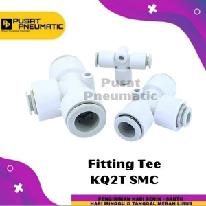 KQ2T 10-00 Fitting Tee Slip Lock Selang 10mm x 10mm x 10mm SMC