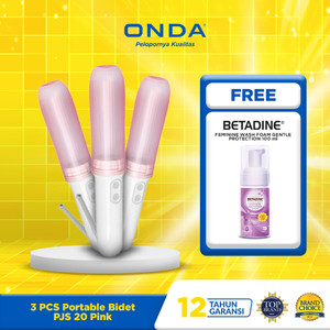 Onda 3 PCS Portable Bidet PJS 20 Pink x Betadine FREE Feminine Wash