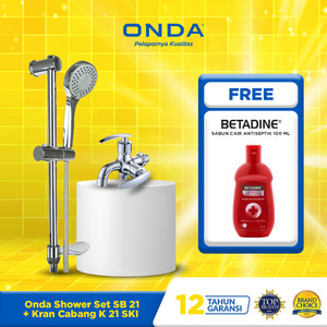 Onda Shower Set SB 21 + Kran Cabang K 21 SKI x Betadine FREE Sabun