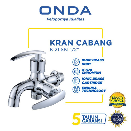 [PROMO] ONDA Kran Cabang Shower Kuningan K 21 SKI 1/2"