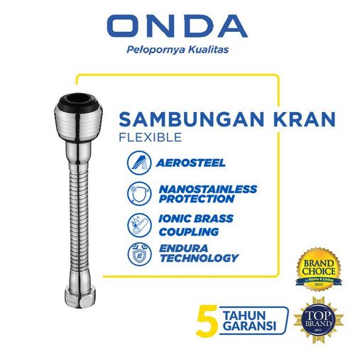 [PROMO] ONDA Sambungan Kran Fleksibel / Kepala Penyambung Kran Cuci Pi