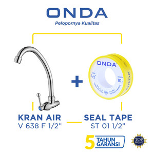 ONDA Kran Dapur Cuci Piring Angsa V 638 F 1/2" + Seal Tape ST 01 1/2”