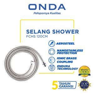 ONDA Flexible Shower Hose / Selang Shower Fleksibel 1/2" 120cm