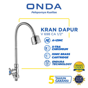 ONDA Kran Dapur Cuci Piring Angsa Tanam Fleksibel V 698 CA 1/2"