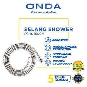 ONDA Flexible Shower Hose / Selang Shower Fleksibel 1/2" 150cm