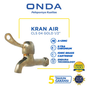 ONDA Kran Air Tembok / Taman CLS 04 GOLD 1/2"