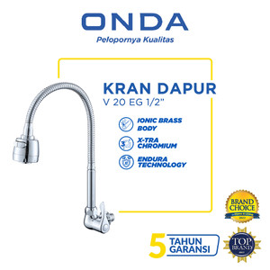 ONDA Kran Dapur Cuci Piring Angsa Tembok Fleksibel V 20 EG 1/2"