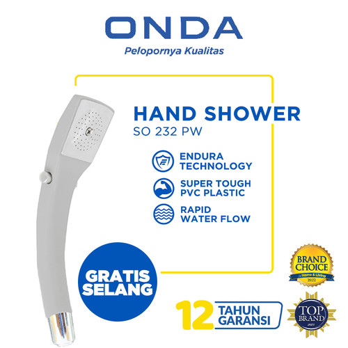 ONDA Hand Shower / Shower Mandi SO 232 PW