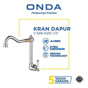 ONDA Kran Dapur Cuci Piring Angsa Tembok Kaku V 699 GWC