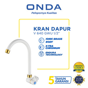 ONDA Kran Dapur Cuci Piring Angsa Tembok Kaku V 640 GWU 1/2"