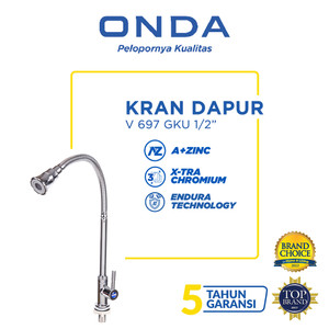 ONDA Kran Dapur Cuci Piring Angsa Tanam Fleksibel V 697 GKU 1/2"