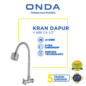 ONDA Kran Dapur Cuci Piring Angsa Tembok Fleksibel V 688 CA 1/2”