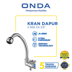 ONDA Kran Dapur Cuci Piring Angsa Tembok Kaku V 632 CA 1/2”