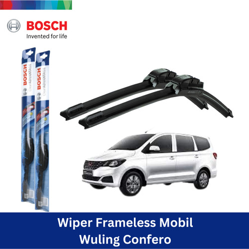 Bosch Wiper Kaca Mobil Wuling Confero Frameless Clear 22" & 14"