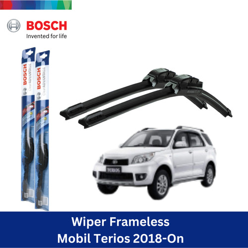 Bosch Wiper Kaca Mobil Terios 2018-On Frameless Clear 22" & 16"