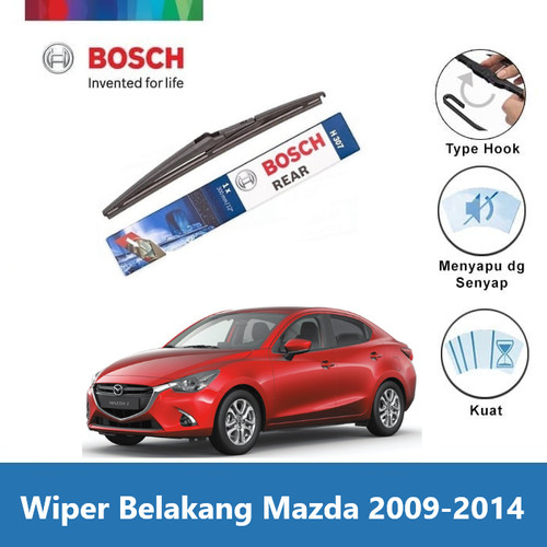 Bosch Rear Wiper Belakang Mobil Honda Mazda 2009-2014 Lock 3 14" H354