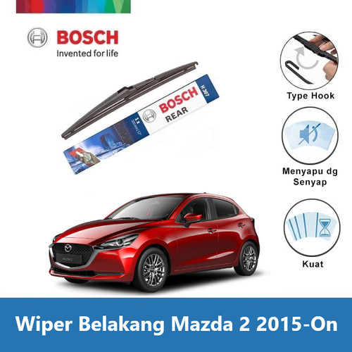 Bosch Rear Wiper Belakang Mobil Mazda 2 2015-On Lock H354