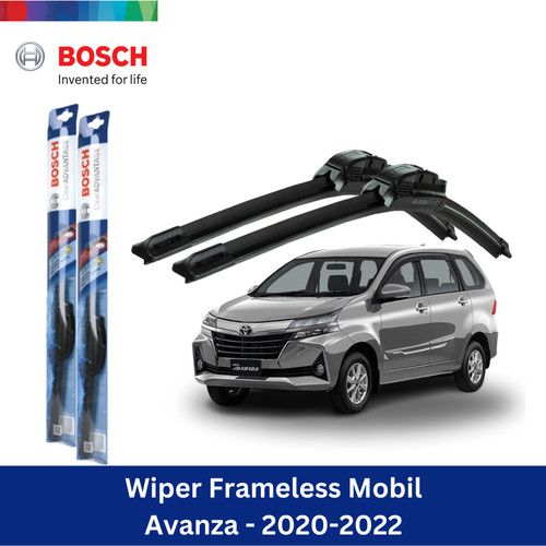 Bosch Sepasang Wiper Frameless New Clear Avanza 2020-2022 Size 21 & 16