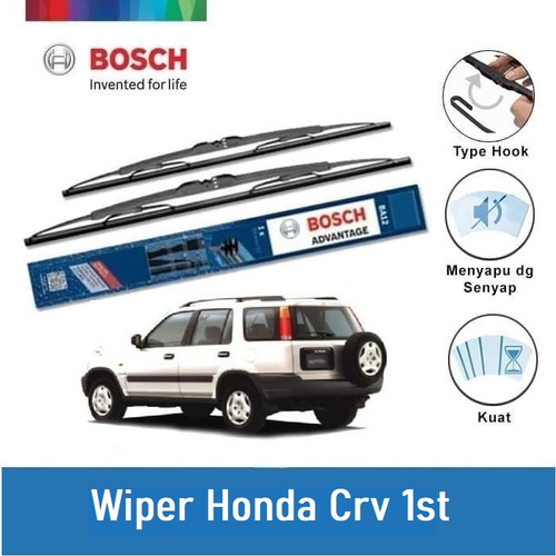 Bosch Sepasang Wiper Kaca Mobil Honda CRV 1st Gen (2001-2002)- 19 &19